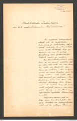 k.k. naturhistorisches Hofmuseum, Intendanzakten 1885-1896 (Hauer), Aktenzahl Z.348/1889, Seite 1